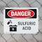 Signmission Sulfuric Acid Danger Sign, Plastic, 10in W x 7in L, 2PK OS-2PACK-DS-P-710-L-2044 - alternate 3